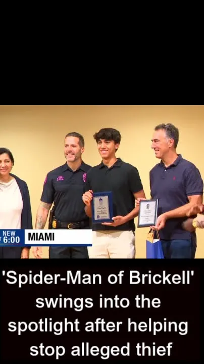 'Spider-Man of Brickell' swings into the spotlight after helping stop alleged thief (Video)