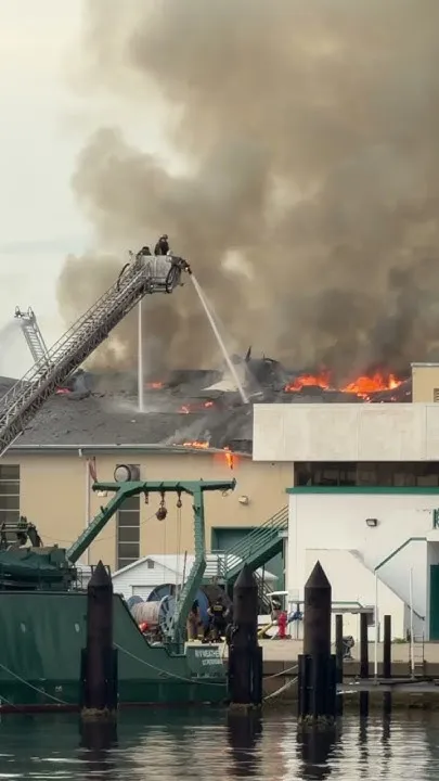 Scenes from the USF Fire May 2 (Video)
