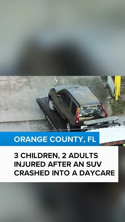 SUV crashes into Orange County daycare (Video)