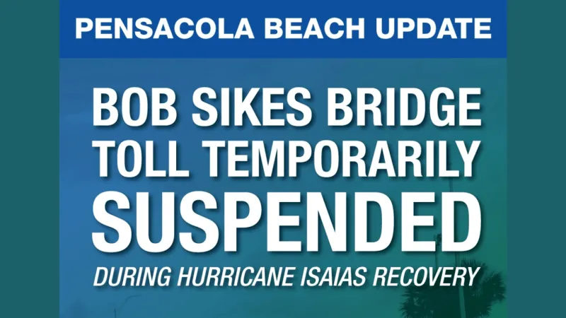 Escambia County temporarily suspends Bob Sikes Bridge Toll