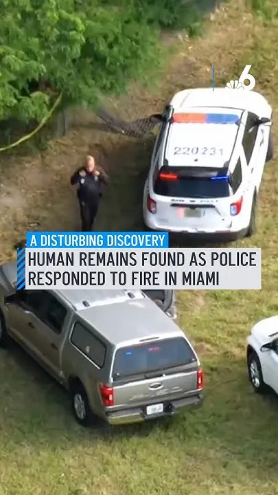 Human bones found after crews respond to fire in Miami, police say (Video)