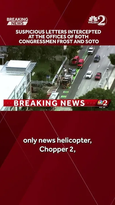 Suspicious letters intercepted at the offices of both congressmen Frost and Soto (Video)