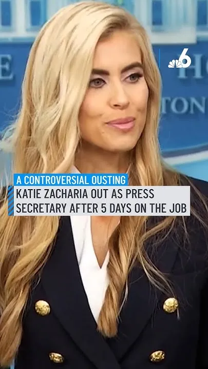 Katie Zacharia out as press secretary after 5 days on the job (Video)