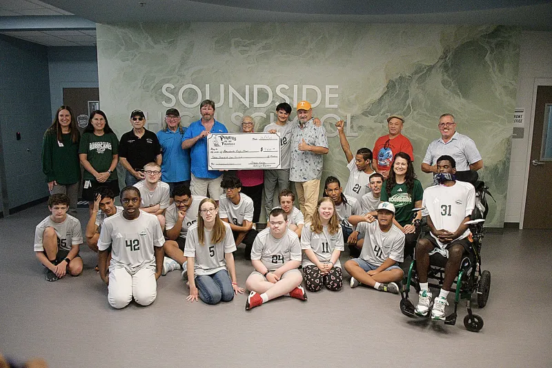 Pirates on the Panhandle donate $7,500 to Soundside High