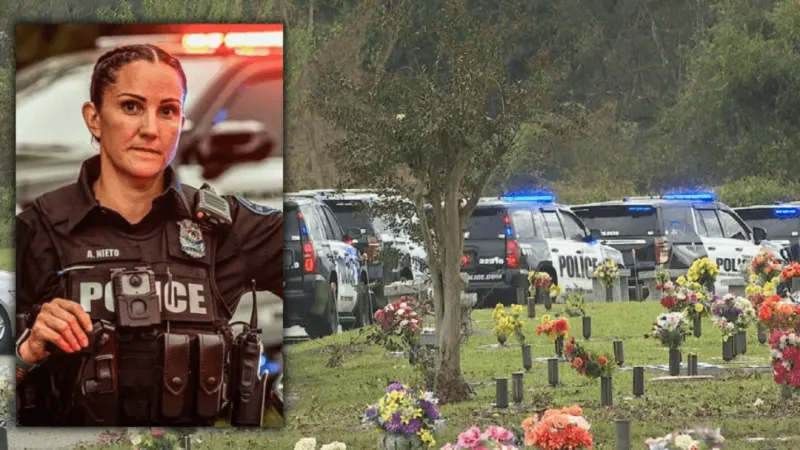 Procession honors PPD Detective Angela Nieto from Milton to Pensacola Memorial Gardens
