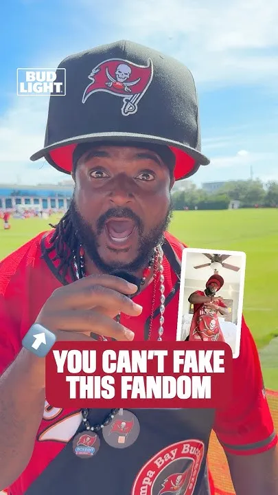 Delivery driver. DJ. Die-hard Bucs fan.  : @budlight #tampabaybuccaneers #buccaneers #nfl (Video)