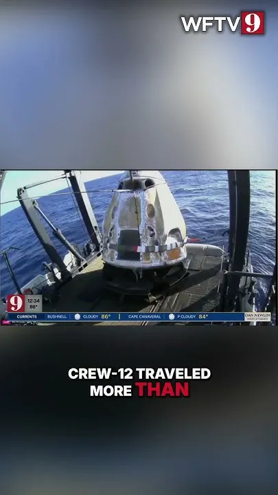 SpaceX Capsule Docks With the ISS After a 52-Hour Journey #shorts (Video)
