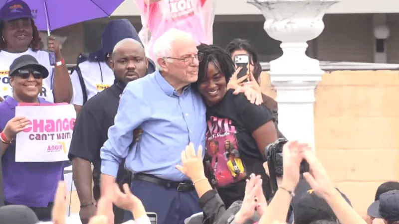 Bernie Sanders says Angie Nixon will be Florida's next senator at Tampa rally
