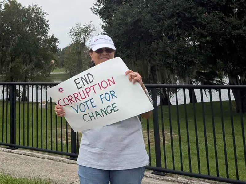 No Kings: Clermont Rally Calls On Voters To Stand Against Hate, Protect Democracy, And Vote Early