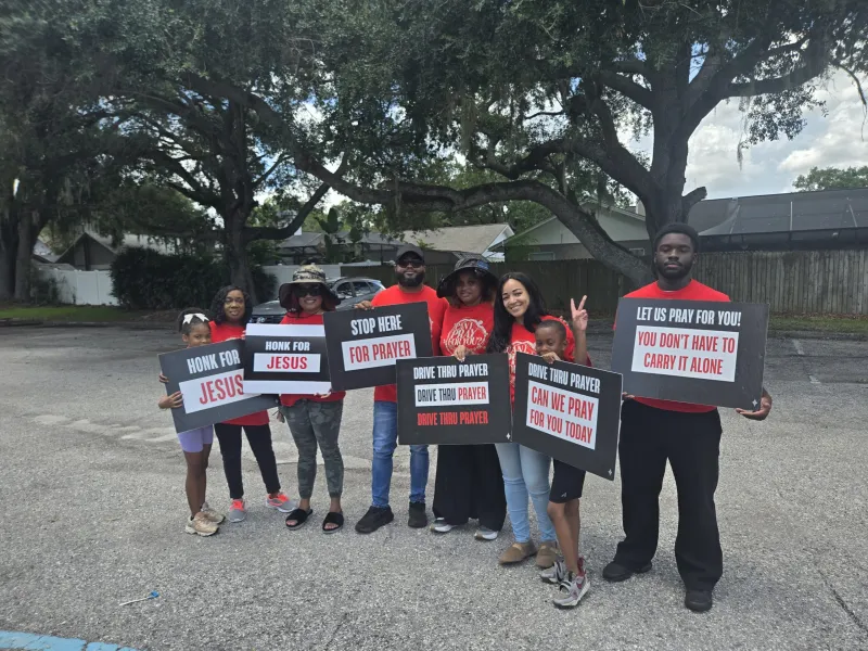 Local Church Offers Drive By Prayer Service To Help Restore Faith In The Community