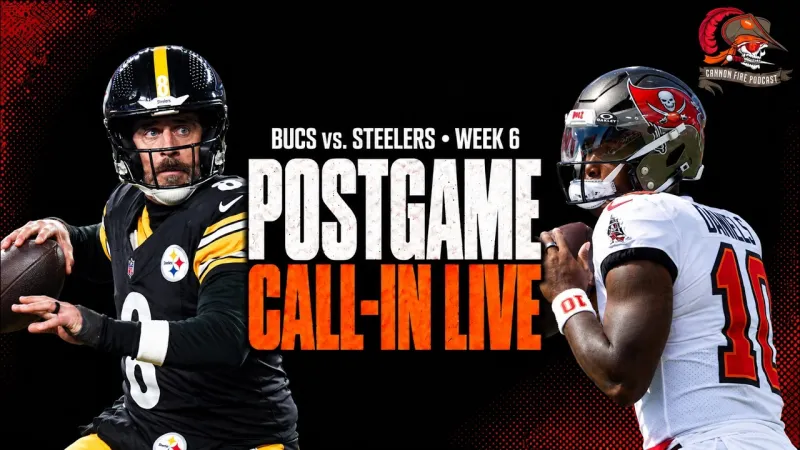 Bucs vs. Steelers LIVE: Week 6 Postgame Reaction & Call-In Show (Video)