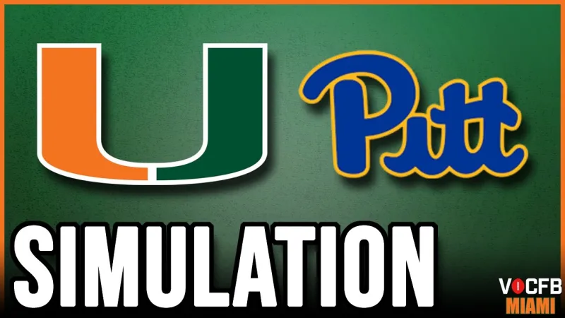 Miami vs Pitt - 10/24 Simulation on CFB 27 (Video)