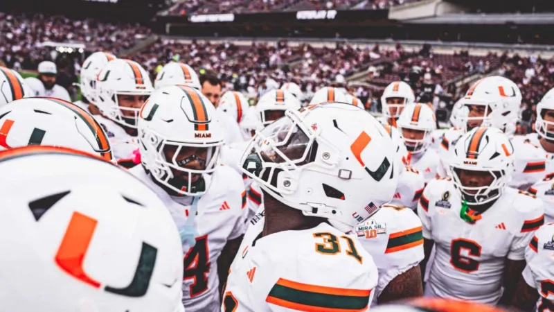 Miami climbs to No. 1 in AP Top 25 for 1st time since 2002