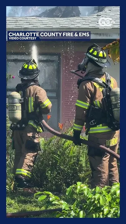 Heavy flames and smoke hit Joseph Street home fire in Charlotte County, no injuries reported (Video)