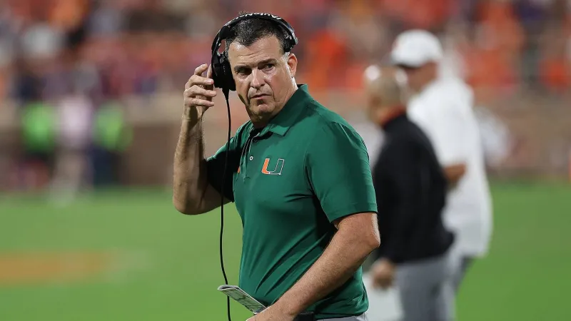 Miami gets No. 1 AP Poll spot it deserved, but Mario Cristobal couldn't care less