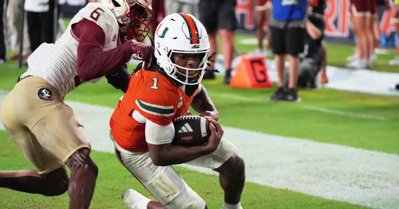 Miami hangs on to beat Florida State, 43-35 in double-overtime