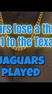 Jaguars lose a thriller to the Texans 34-31 (Video)
