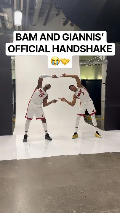 Giannis and Bam found their handshake  (Video)