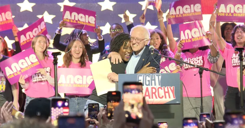 Bernie Sanders and Angie Nixon rally in Tallahassee ahead of November election