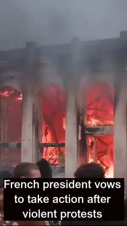 French president vows to take action after violent protests (Video)