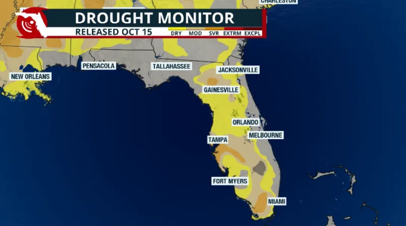 Florida drought improves dramatically in one week as extreme drought disappears