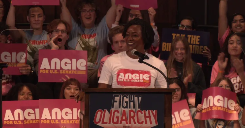 In Gainesville visit, Senate hopeful Angie Nixon calls for data center restrictions, campaign finance reform