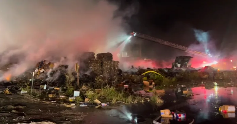 Fire at Marpan Recycling in Tallahassee caused by burning cardboard: TFR