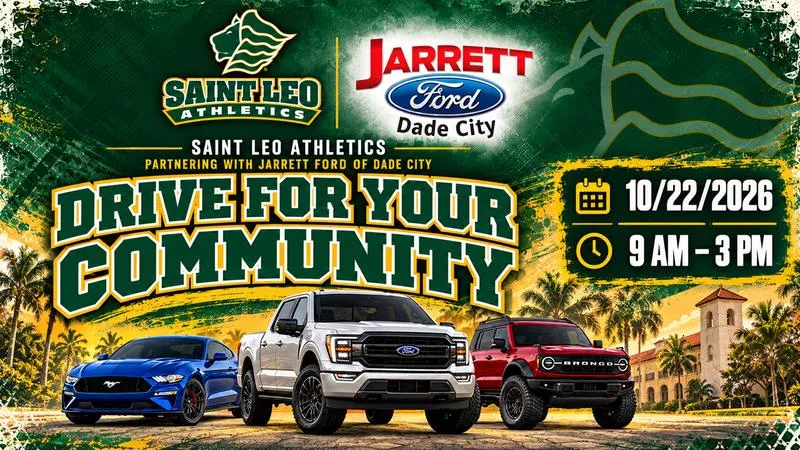 Saint Leo Athletics Partners with Jarrett Ford for Drive for Your Community Event on Thursday