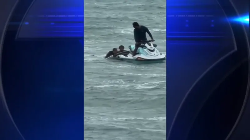 Surfer rescued from rough waters near South Pointe Park Pier in South Beach
