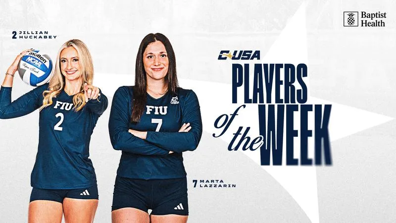 Huckabey, Lazzarin Earn Volleyball Player of the Week Honors from Conference USA