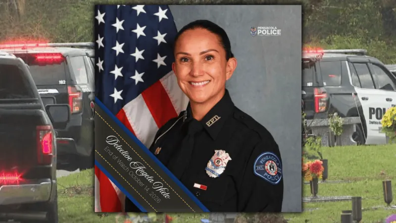 PPD honors Detective Angela Nieto with funeral procession to Pensacola Memorial Gardens