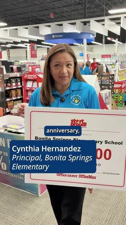 Bonita Springs Elementary won a $5,000 shopping spree! (Video)