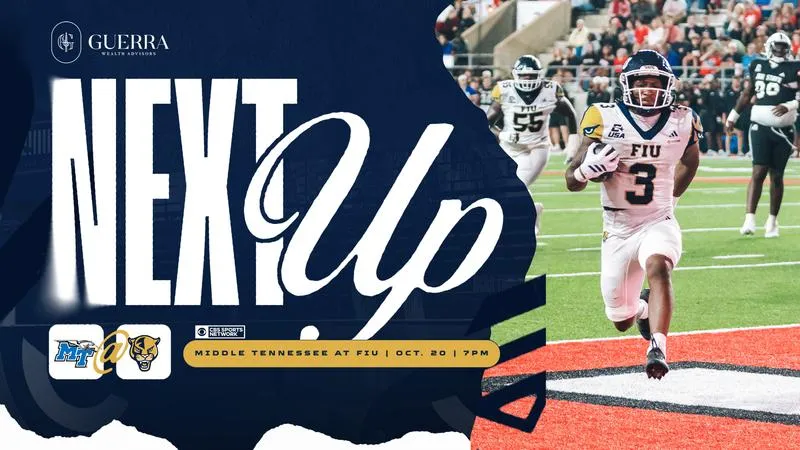Football Preps for Middle Tennessee, Hosts Blue Raiders Tuesday Night in Final Weekday CUSA Game