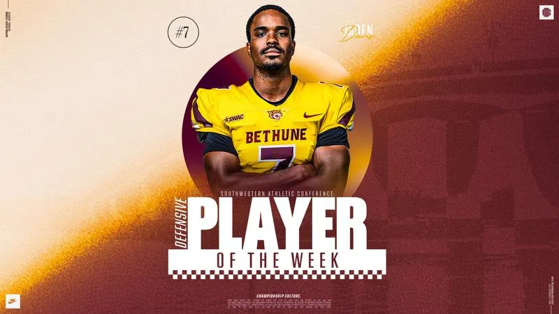 Davis Awarded SWAC Defensive Player of the Week