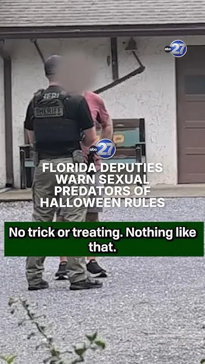 Florida deputies warn sexual predators of halloween rules (Video)