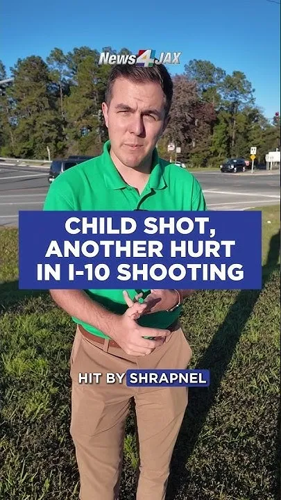 6-year-old shot in arm, 11-year-old hurt after gunfire from another car on I-10 in Baker County (Video)