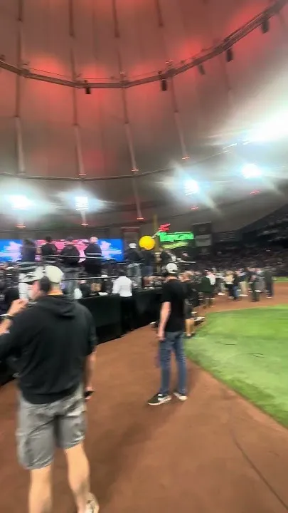 View from Tropicana Field infield (Video)
