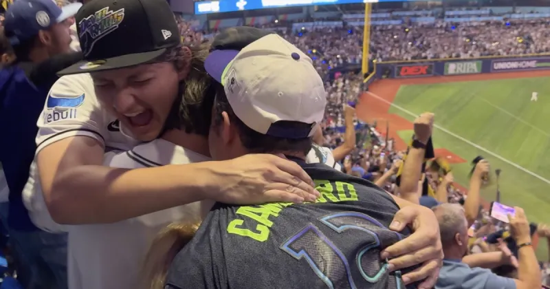Rays fans celebrate American League pennant, look ahead to World Series