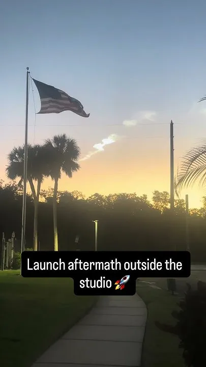 Launch clouds this morning (Video)