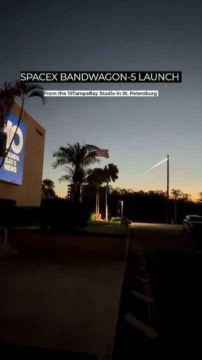 SpaceX launch from 10 Tampa Bay News (Video)