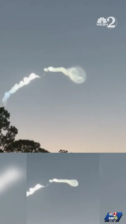 Space jellyfish forms over Central Florida after launch (Video)