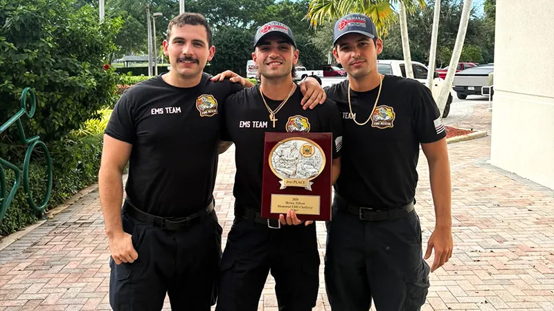 Tamarac Fire Rescue Team Takes Second Place in Regional Lifesaving Competition