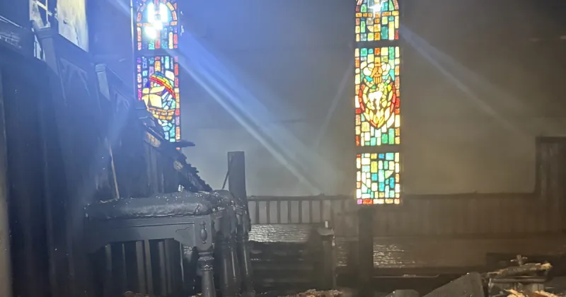 'We're going to keep on serving': Church looks to rebuild after fire and vandalism