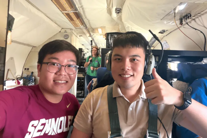 Student Spotlight: Florida State University students fly into storm with NOAA Hurricane Hunters