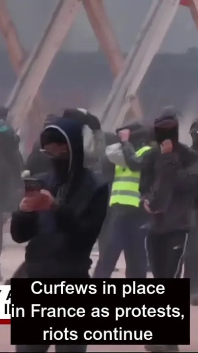 Curfews in place in France as protests, riots continue (Video)
