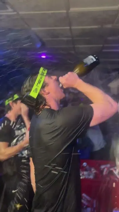 Rays celebrate win over Guardians in Game 6, World Series spot (Video)