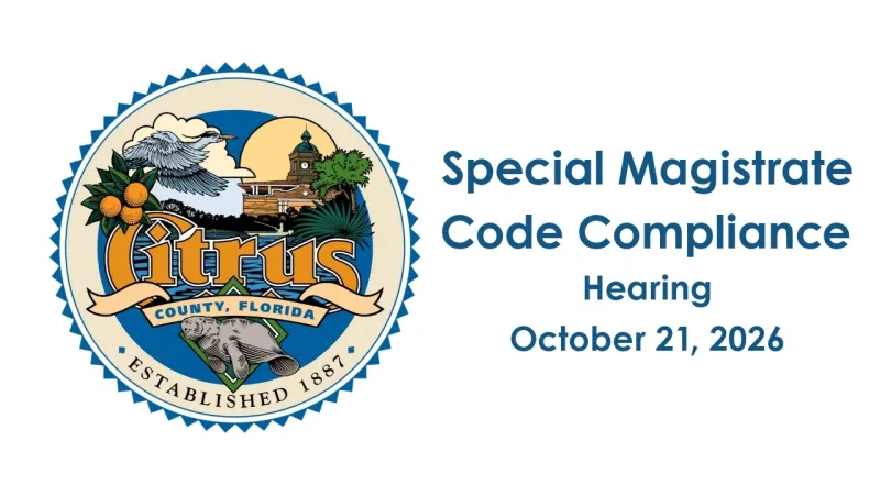 Special Magistrate Code Compliance - October 21, 2026 (Video)