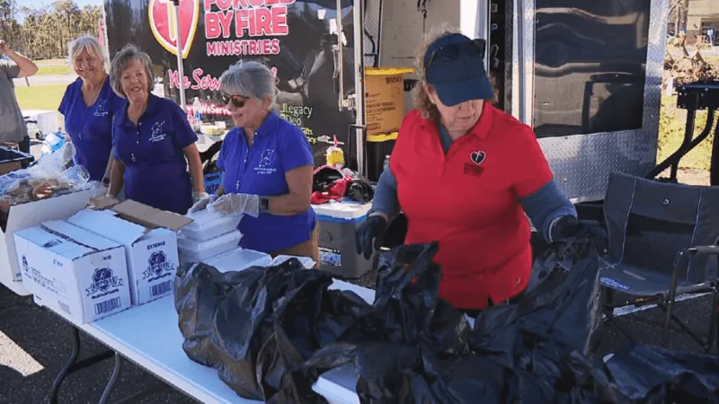 Volunteers from across the U.S. help Northwest Florida recover after Isaias