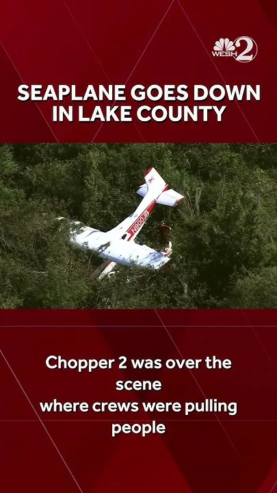 3 rescued after seaplane goes down in Lake County (Video)