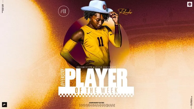 Rhodes Takes Home SWAC Offensive Player of the Week